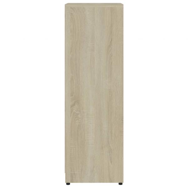 Badezimmerschrank Sonoma-Eiche 30x30x95 cm Holzwerkstoff