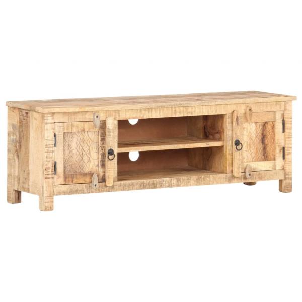 ARDEBO.de - TV-Schrank 120x30x40 cm Raues Mangoholz