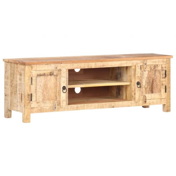 TV-Schrank 120x30x40 cm Raues Mangoholz