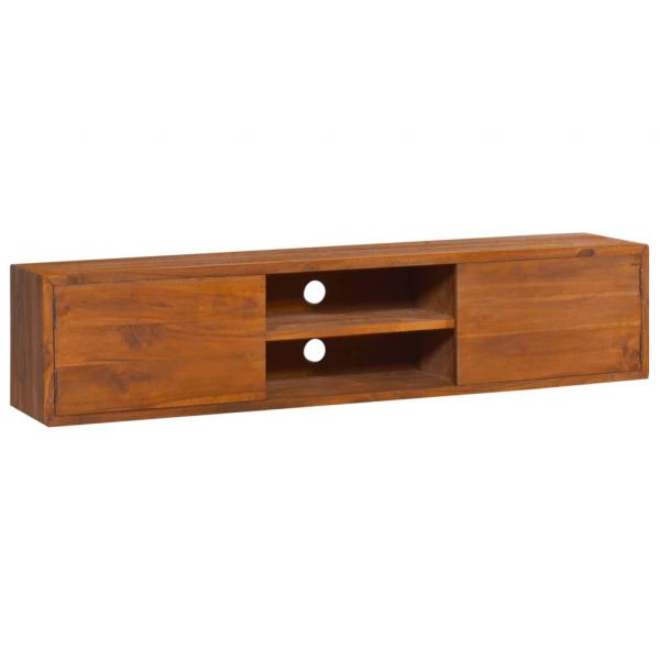 ARDEBO.de - Wand-TV-Schrank 135x30x30 cm Teak Massivholz