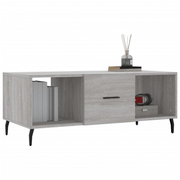 Couchtisch Grau Sonoma 102x50x40 cm Holzwerkstoff