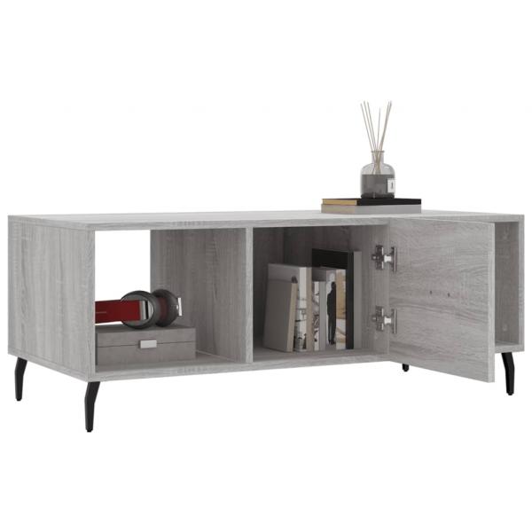 Couchtisch Grau Sonoma 102x50x40 cm Holzwerkstoff