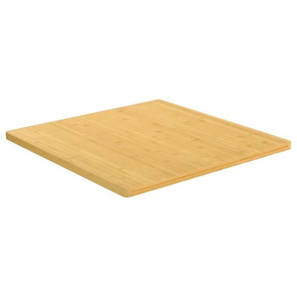 Tischplatte 80x80x2,5 cm Bambus