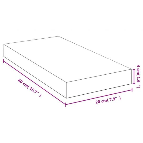 Wandregal 40x20x4 cm Bambus