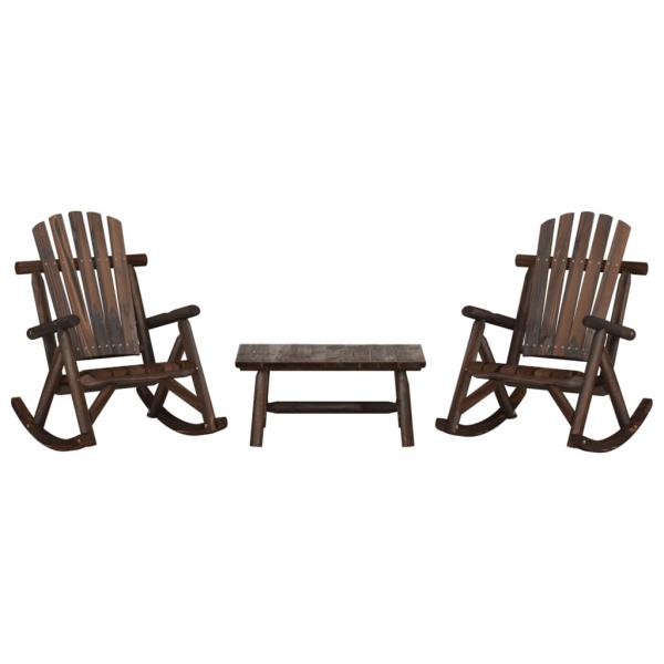 ARDEBO.de - 3-tlg. Garten-Lounge-Set Massivholz Fichte