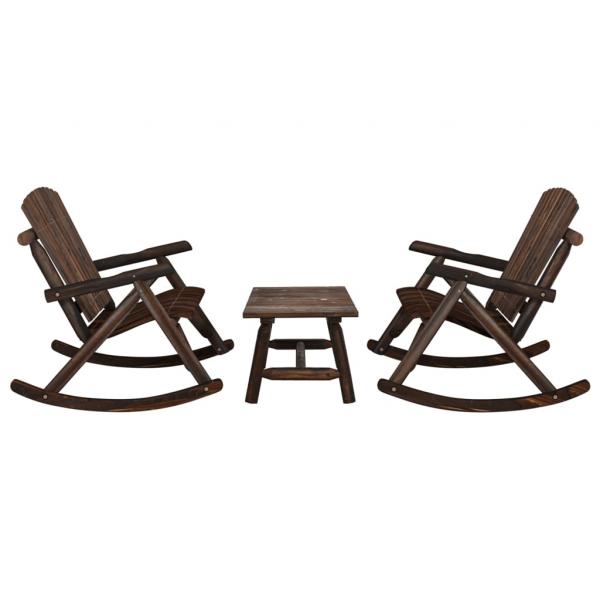 ARDEBO.de - 3-tlg. Garten-Lounge-Set Massivholz Fichte