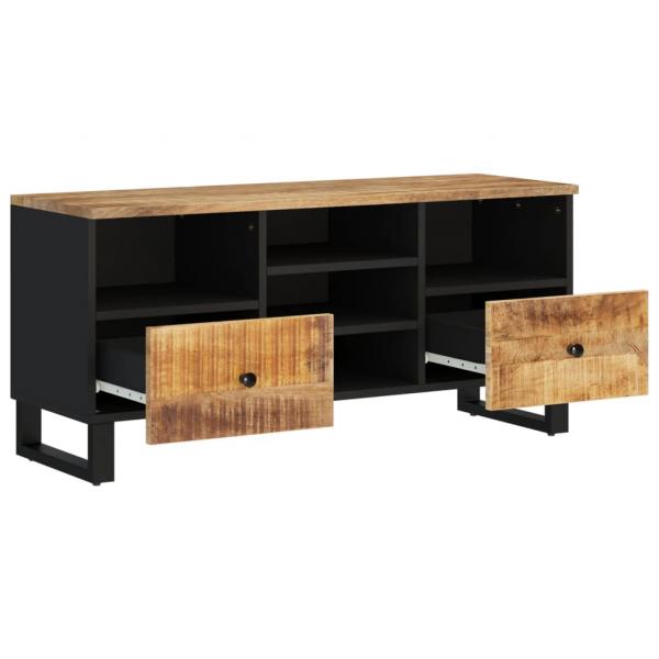 TV-Schrank 100x33x46 cm Massivholz Mango & Holzwerkstoff