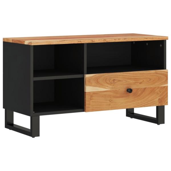 TV-Schrank 80x33x46 cm Massivholz Akazie und Holzwerkstoff