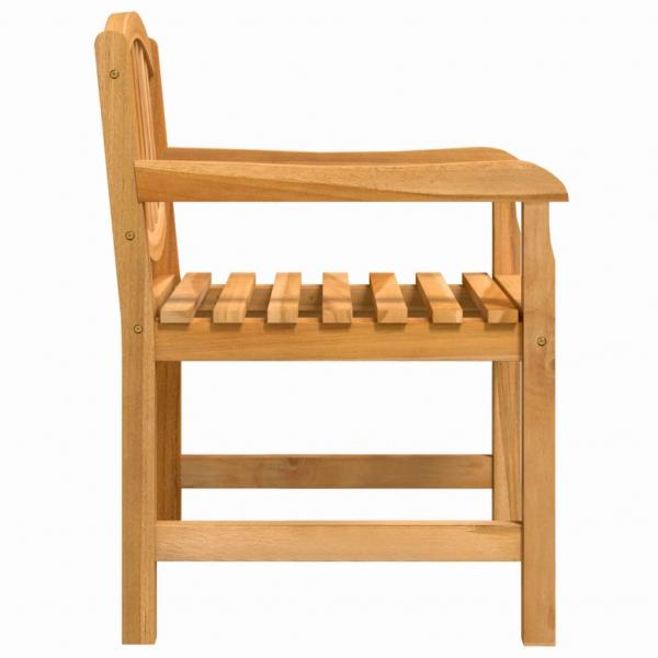 Gartenstühle 2 Stk. 58x59x88 cm Massivholz Teak