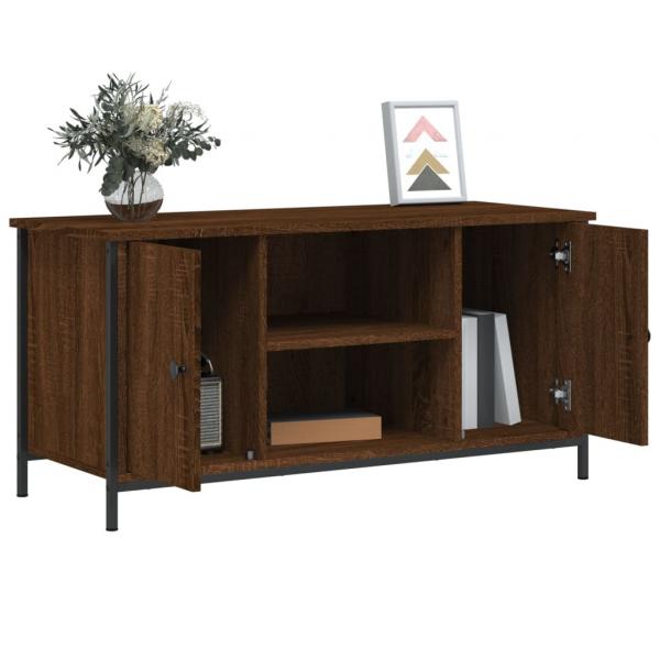 TV-Schrank Braun Eichen-Optik 100x40x50 cm Holzwerkstoff