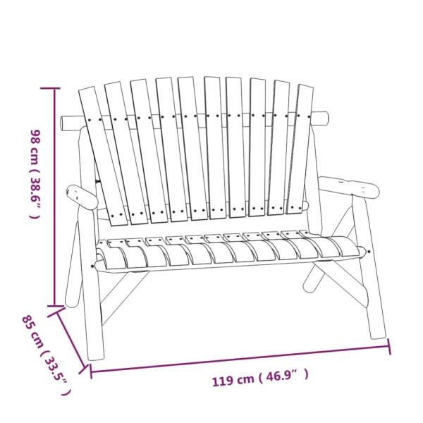 5-tlg. Garten-Lounge-Set Massivholz Fichte