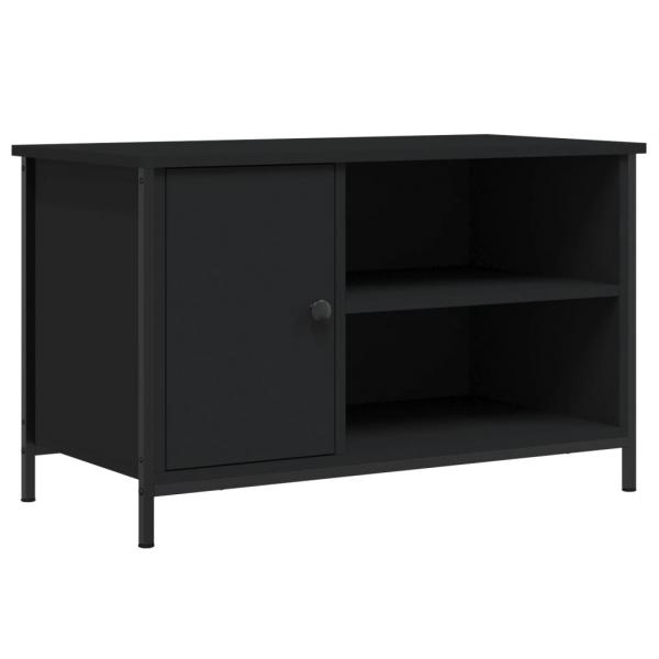 TV-Schrank Schwarz 80x40x50 cm Holzwerkstoff