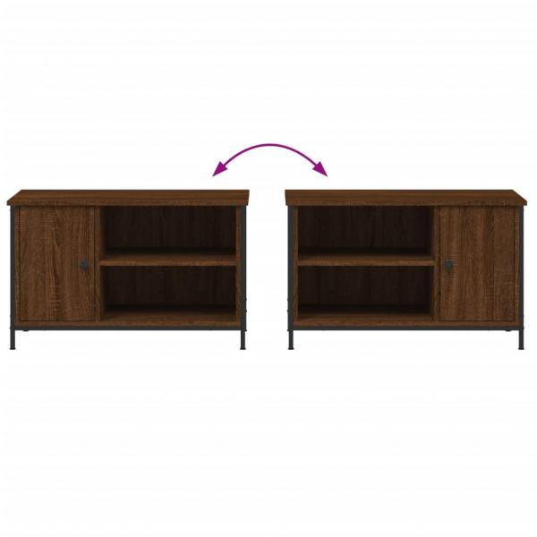 TV-Schrank Braun Eichen-Optik 80x40x50 cm Holzwerkstoff