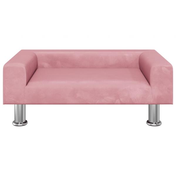 Hundebett Rosa 70x45x26,5 cm Samt