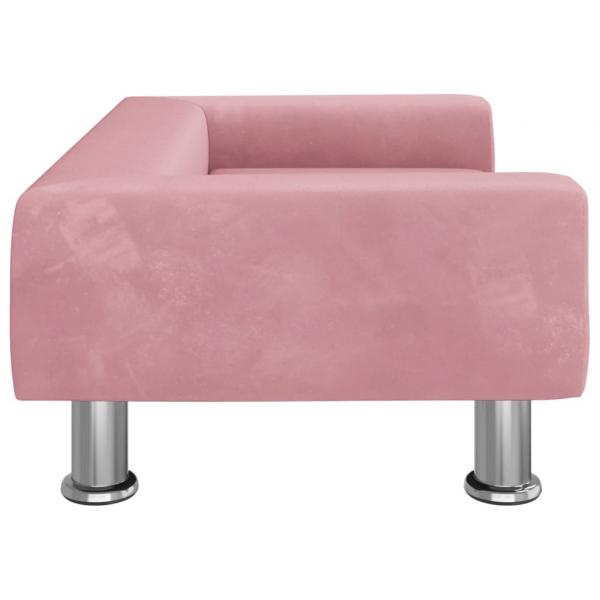 Hundebett Rosa 70x45x26,5 cm Samt