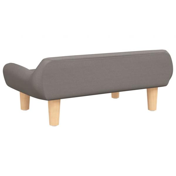 Hundebett Taupe 70x40x24 cm Stoff