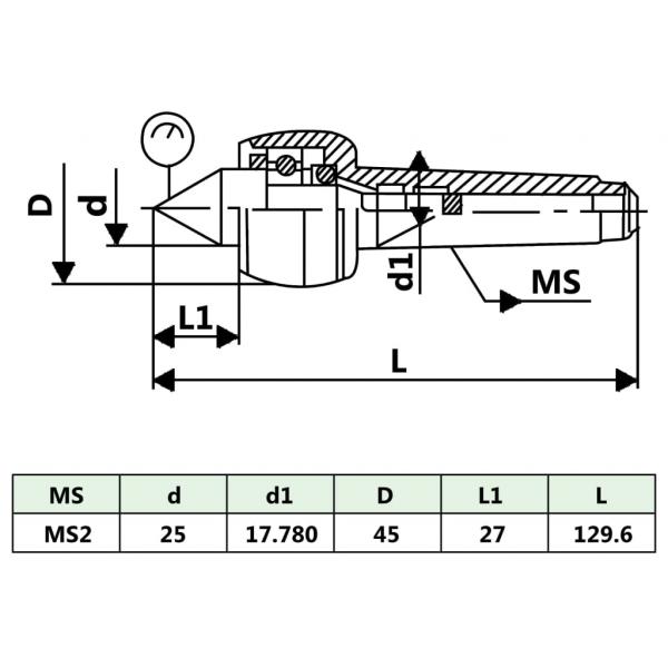 Zentrierspitze MT2