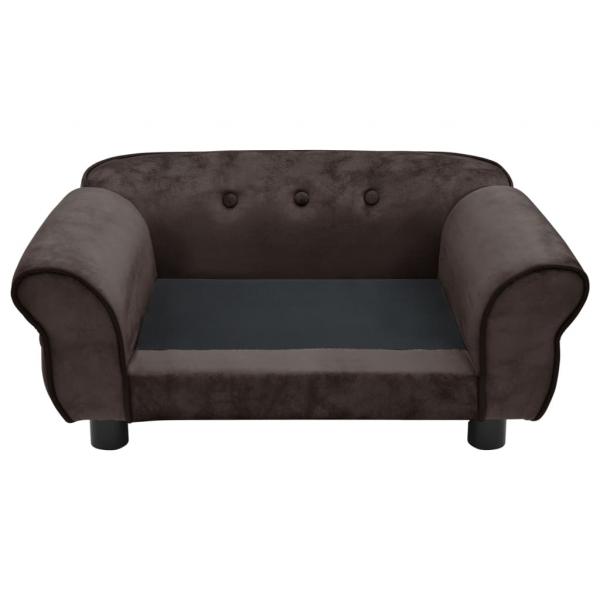 Hundesofa Braun 72x45x30 cm Plüsch 