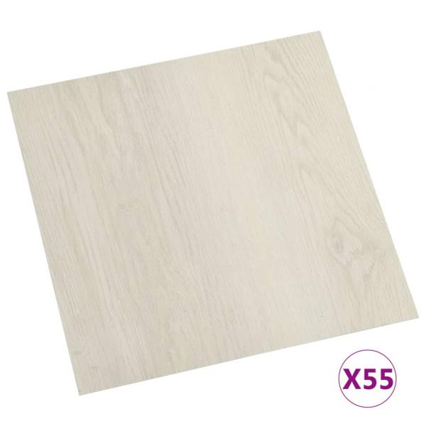 PVC-Fliesen Selbstklebend 55 Stk. 5,11 m² Beige