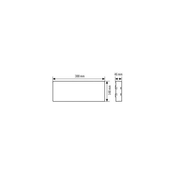 Esylux ELX EN10077227 20 LEDi Notleuchte Flat, 3h, selbstüberwachend , weiß