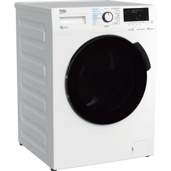 Beko WDW85141Steam1 5kg/8kg Waschtrockner, 1400U/Min, 60cm breit, SteamCure, Bluetooth, weiß