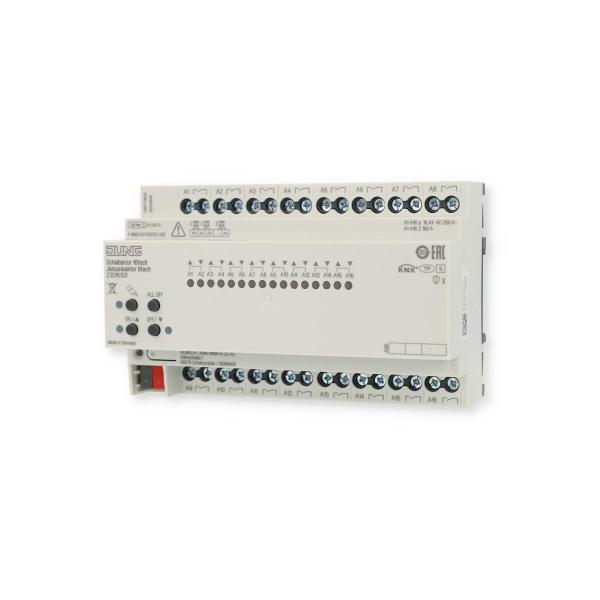 Jung 230161SR KNX Schaltaktor, 16fach, KNX Jalousieaktor, 8fach