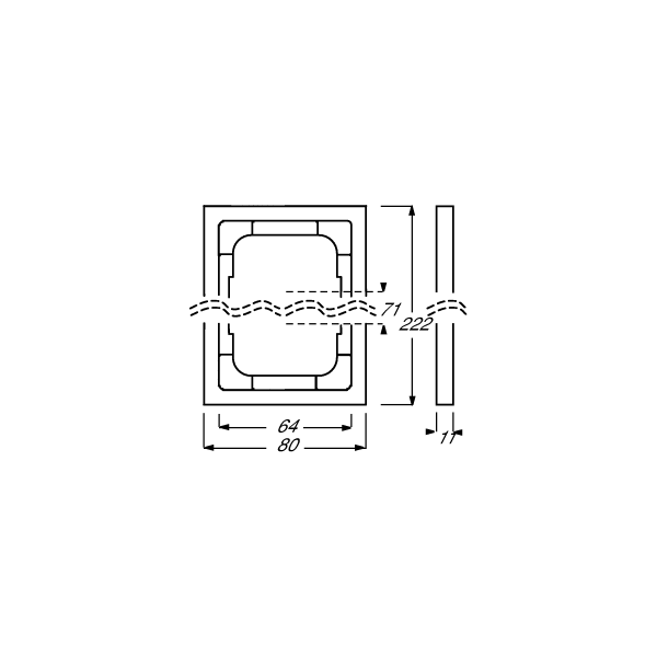 Busch-Jaeger 1723-183K Abdeckrahmen, future linear, 3-fach Rahmen, alusilber (2CKA001754A4308)