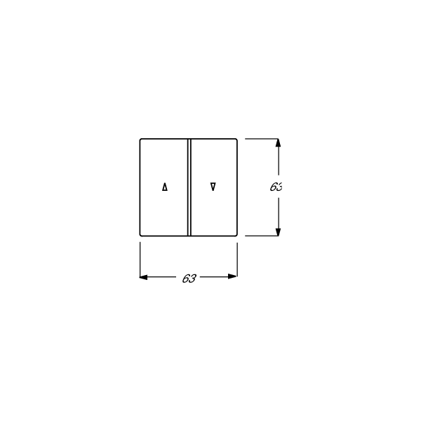 Busch-Jaeger 1785 JA-83 Wippe mit Aufdruck, future linear, alusilber (2CKA001751A2944)