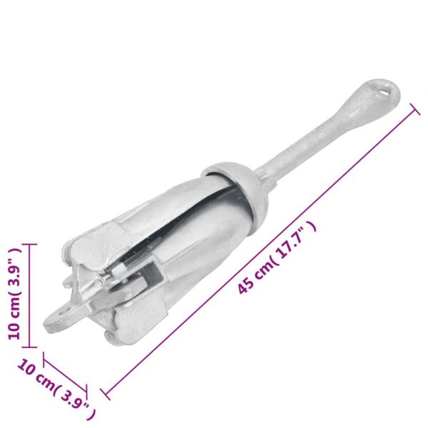 Klappanker Silbern 4 kg Temperguss