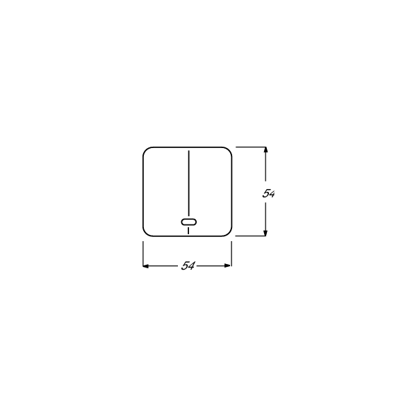 Busch-Jaeger 6545-214 Bedienelement mit Glimmlampe, Reflex SI, alpinweiß (2CKA006599A2889)