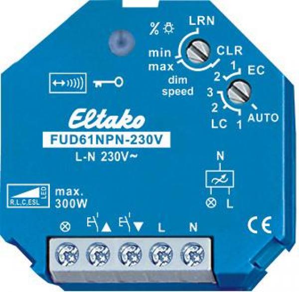 ARDEBO.de Eltako FUD61NPN-230V, Funkaktor Universal-Dimmschalter, unterputz, 230 V AC (30100835)