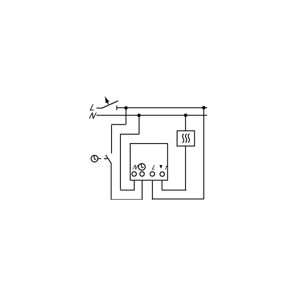 Busch-Jaeger 1095 U Elektrischer Raumtemperaturregler, UP, Schiebeschalter (2CKA001032A0484)