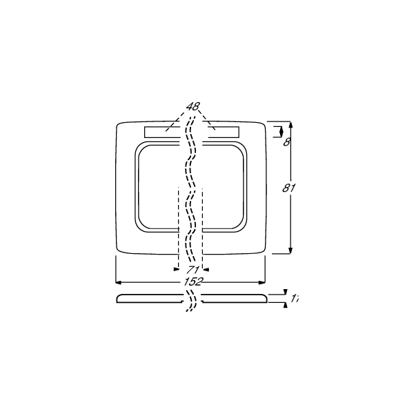 Busch-Jaeger 1732 NSKA-214 Abdeckrahmen, Reflex Si Linear, 2-fach Rahmen, alpinweiß (2CKA001754A4060)