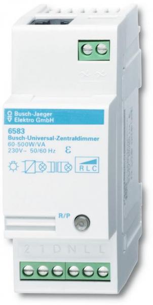 ARDEBO.de Busch-Jaeger 6583 Universal-Zentraldimmer, min. 60 W/VA max. 500 W/VA (2CKA006590A0176)