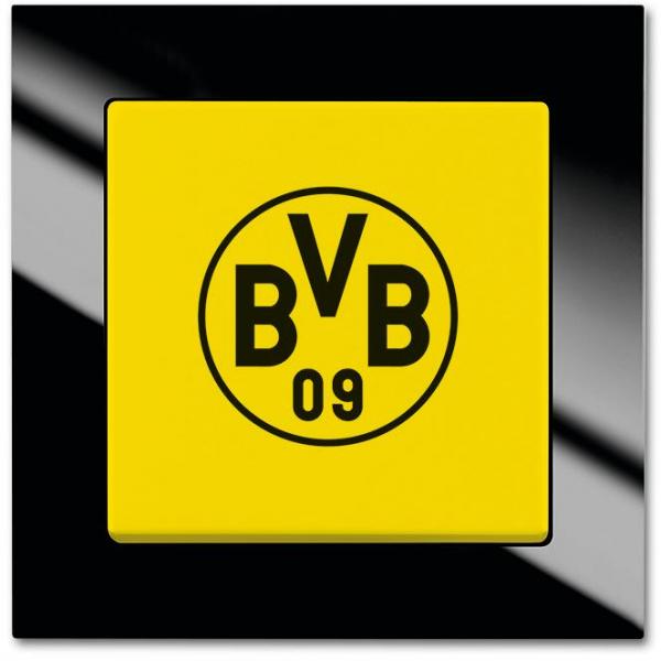 ARDEBO.de Busch-Jaeger 2000/6 UJ/01 Fanschalter Borussia Dortmund, Bundesliga Fanschalter, Aus- und Wechselschaltung (2CKA001012A2159)