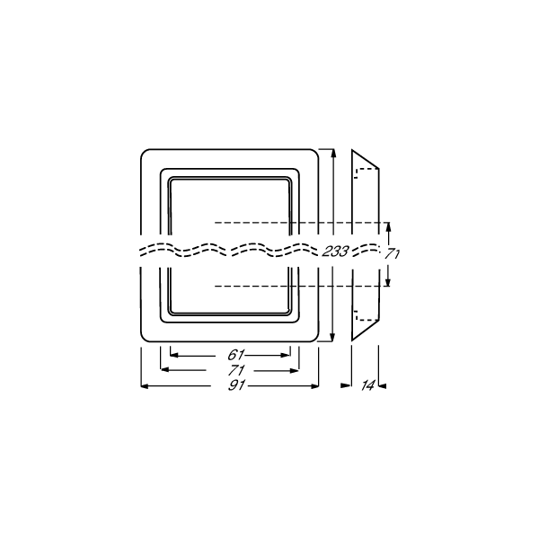 Busch-Jaeger 2103-32 Abdeckrahmen, Allwetter 44, 3-fach Rahmen, weiß (2CKA001730A0274)