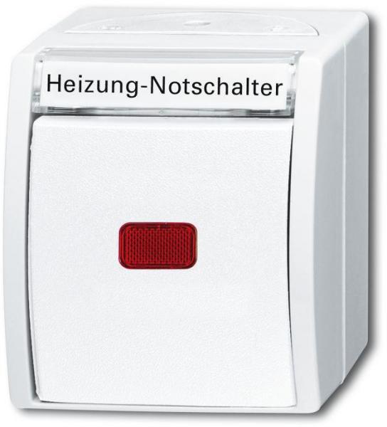 ARDEBO.de Busch-Jaeger 2601/2 SKWNH-54 Wippkontrollschalter/Heizung-Notschalter  Aus, 2-polig , Alpinweiß, Ocean IP44 (2CKA001085A1623)