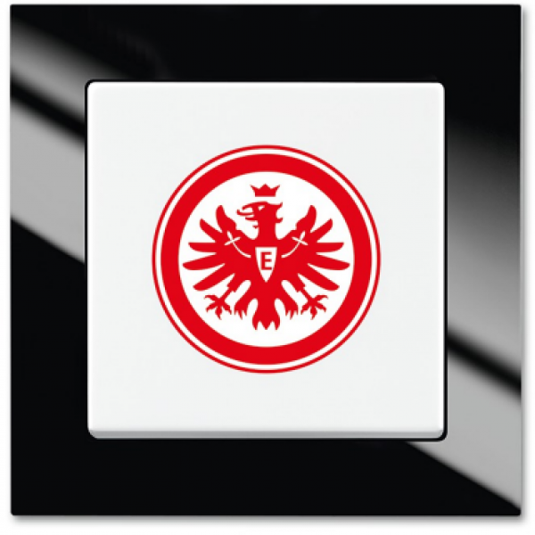 ARDEBO.de Busch-Jaeger 2000/6 UJ/09 Fanschalter Eintracht Frankfurt, Bundesliga Fanschalter, Aus- und Wechselschaltung (2CKA001012A2208)