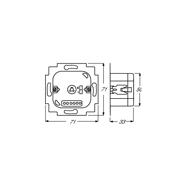 Busch-Jaeger 6418 U Jalousie-Basis-Einsatz 2-Draht Jalousie-Einsatz (2CKA006410A0375)