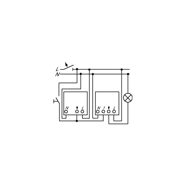 Busch-Jaeger 6401 U-102 Busch-Universal-Relais-Einsatz, Busch Wächter (2CKA006401A0048)