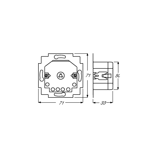 Busch-Jaeger 6411 U-101 Busch-Jalousiecontrol II-Einsatz (2CKA006410A0377)