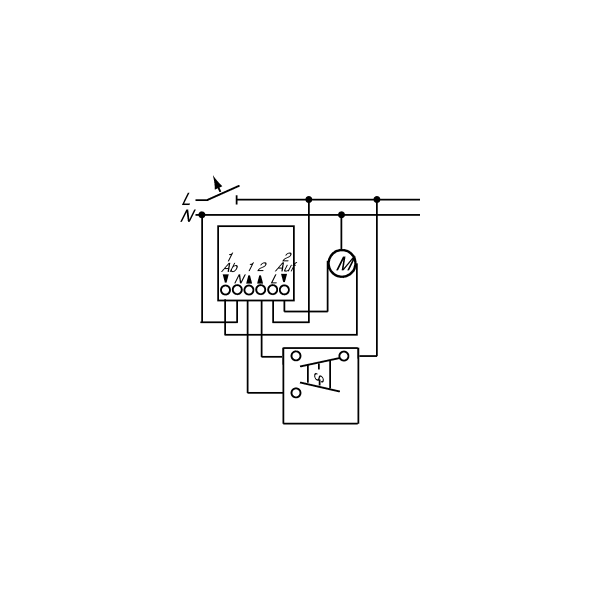 Busch-Jaeger 6411 U-101 Busch-Jalousiecontrol II-Einsatz (2CKA006410A0377)