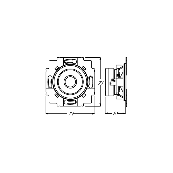 Busch-Jaeger 8223 U Lautsprecher-Einsatz 5 cm (2") (2CKA008200A0042)