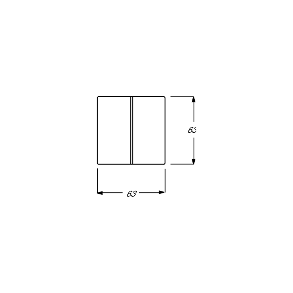 Busch-Jaeger 1785-866 Wippe, Pur Edelstahl, Edelstahl (2CKA001751A2962)