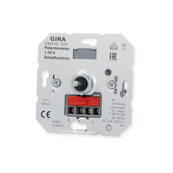 Gira Einsatz Elektronisches Potentiometer mit Schaltfunktion für 10 V Steuereingang (030900)