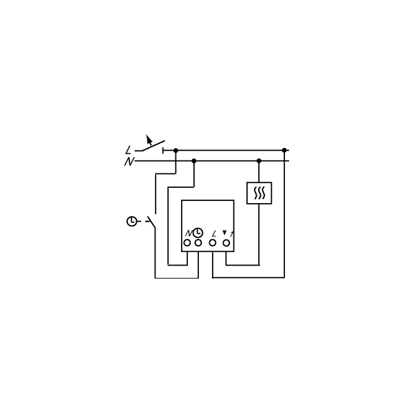 Busch-Jaeger 1096 UTA Elektronischer Raumtemperaturregler, UP, Schiebeschalter, Istwert-Anzeige, 24 V (2CKA001032A0489)