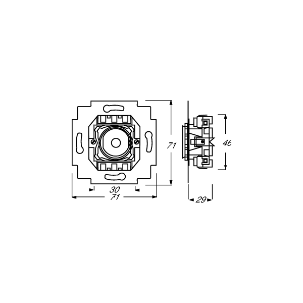 Busch-Jaeger 2001/6 U Druckfolgeschalter-Einsatz, Impuls, Aus- und Wechselschaltung (2CKA001012A1614)