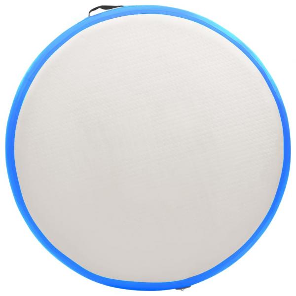 Aufblasbares Gymnastik-Kissen mit Pumpe 100x100x10 cm PVC Blau