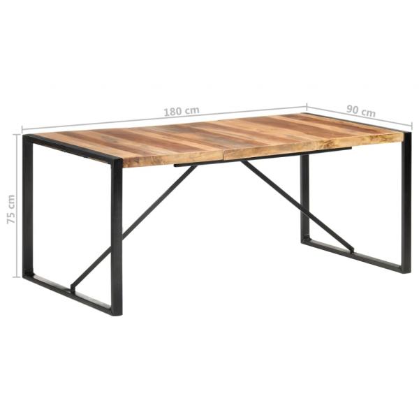 Esstisch 180x90x75 cm Massivholz mit Palisander-Finish