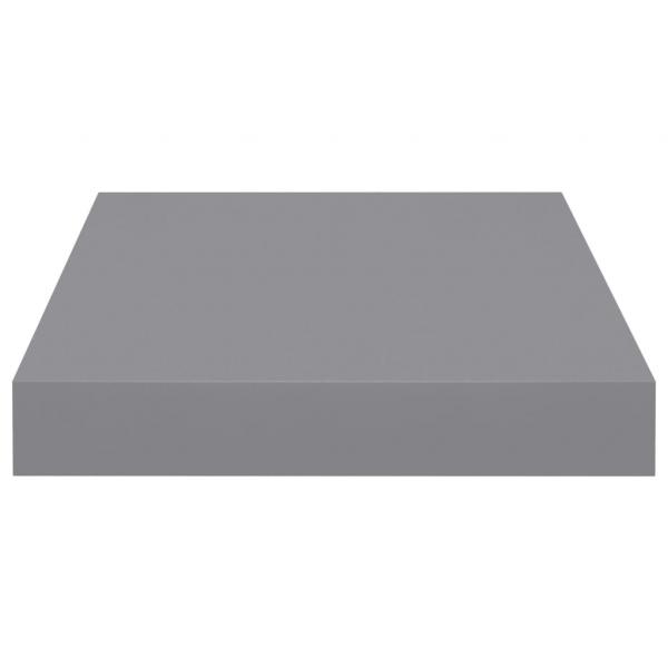 Schweberegale 2 Stk. Grau 23x23,5x3,8 cm MDF